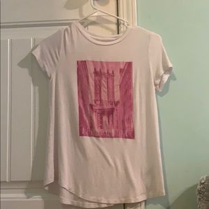 white and pink aeropostale shirt never worn